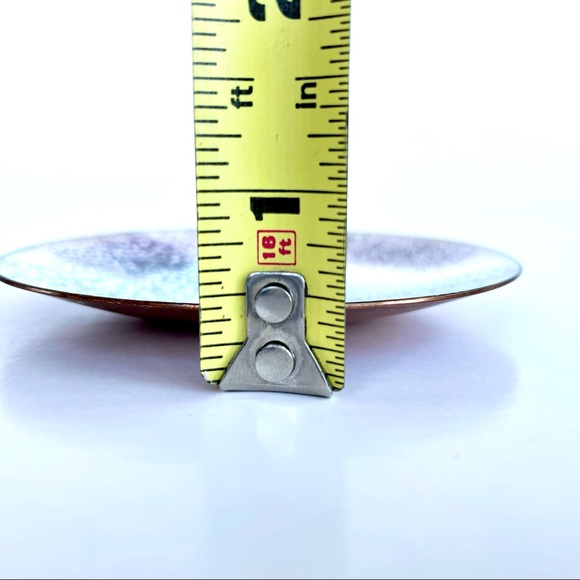 Vintage Enamelled Copper Trinket Dish - Picture 15 of 15